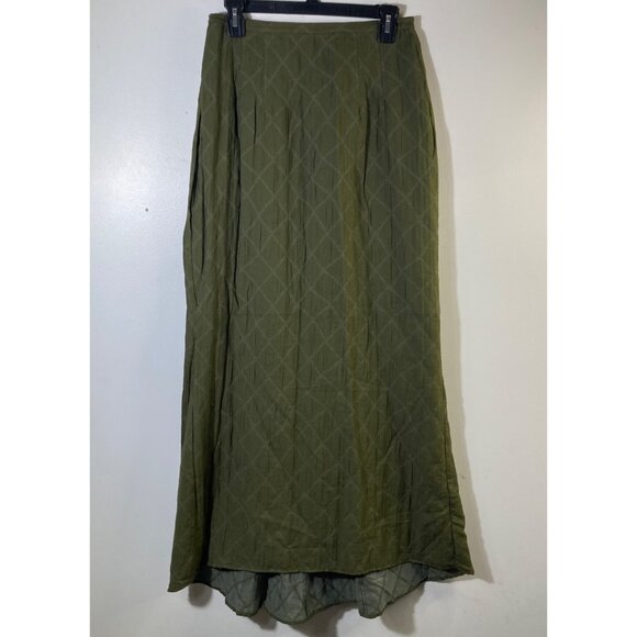 Womens Hanna for La Journee Diamond Embroidered Asymmetrical Maxi Skirt 6/8 NWT - Picture 1 of 9